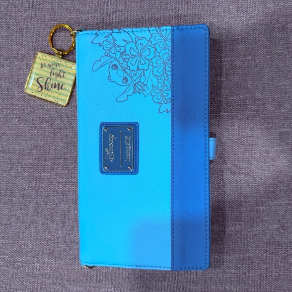 Disney Loungefly Stitch Wallet Bundle – Floral Long Wallet + Pineapple‎ Wallet - Picture 9 of 10